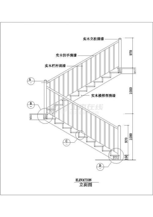 楼梯及扶手,宾馆总台图,钢结构包边包角,钢结构厂房施工图-图一